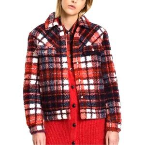 Tommy Hilfiger Tartan Shearling Jacket